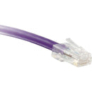 ENET Cat6 Purple 20 Foot Non-Booted (No Boot) (UTP) High-Quality Network Patch Cable RJ45 to RJ45 - 20Ft - American Tech Depot