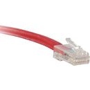 ENET Cat6 Red 30 Foot Non-Booted (No Boot) (UTP) High-Quality Network Patch Cable RJ45 to RJ45 - 30Ft - American Tech Depot