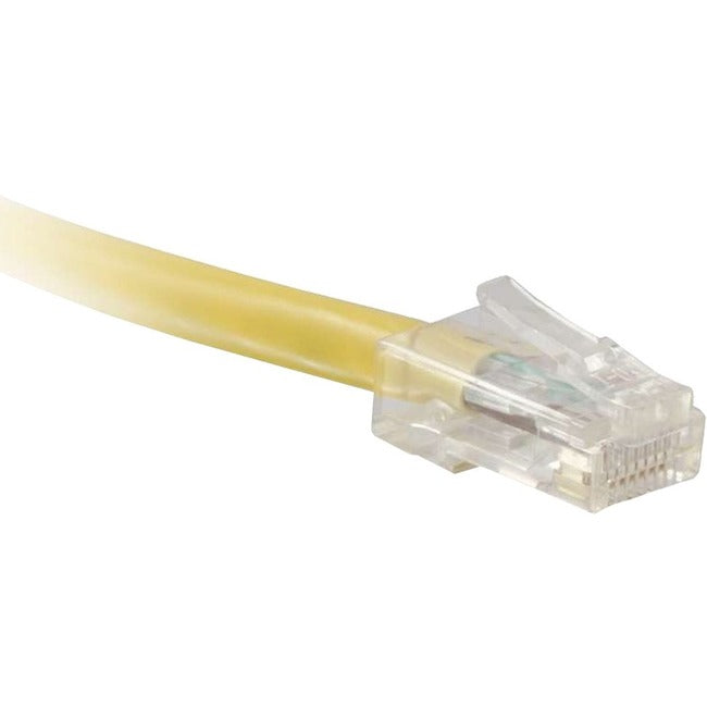 ENET Cat6 Yellow 15 Foot Non-Booted (No Boot) (UTP) High-Quality Network Patch Cable RJ45 to RJ45 - 15Ft - American Tech Depot