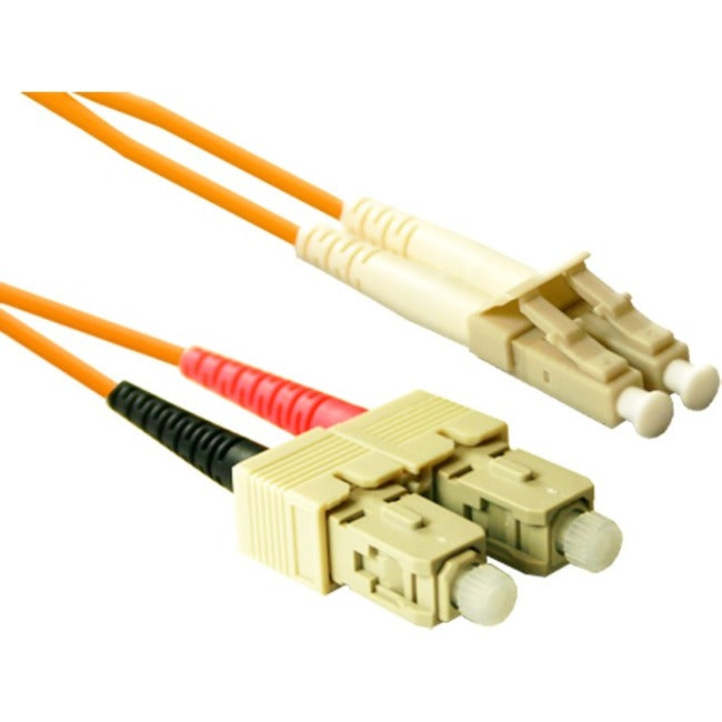 ENET 15M SC-LC Duplex Multimode 62.5-125 OM1 or Better Orange Fiber Patch Cable 15 meter SC-LC Individually Tested - American Tech Depot