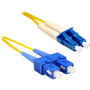 ENET 6M SC-LC Duplex Single-mode 9-125 OS1 or Better Yellow Fiber Patch Cable 6 meter SC-LC Individually Tested - American Tech Depot