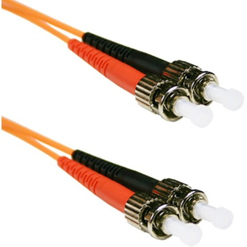 ENET 3M ST-ST Duplex Multimode 62.5-125 OM1 or Better Orange Fiber Patch Cable 3 meter ST-ST Individually Tested - American Tech Depot