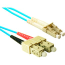 ENET 3M SC-LC Duplex Multimode 50-125 10Gb OM3 or Better Aqua Fiber Patch Cable 3 meter SC-LC Individually Tested - American Tech Depot