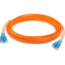 AddOn 25m SC (Male) to SC (Male) Orange OM1 Duplex Fiber OFNR (Riser-Rated) Patch Cable