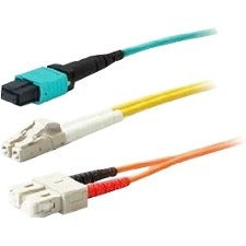 AddOn 5m ALC (Male) to SC (Male) Yellow OS2 Duplex Fiber OFNR (Riser-Rated) Patch Cable - American Tech Depot