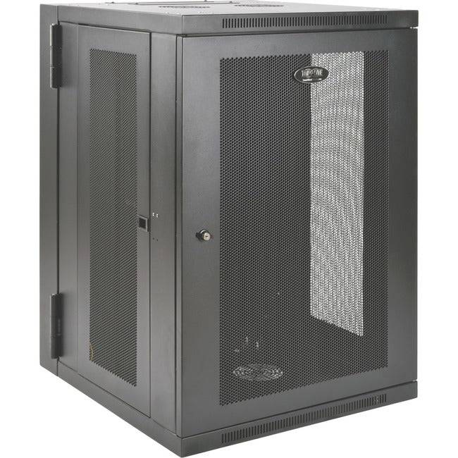 Tripp Lite 18U Wall Mount Rack Enclosure Server Cabinet Swinging Hinged Door Deep - American Tech Depot