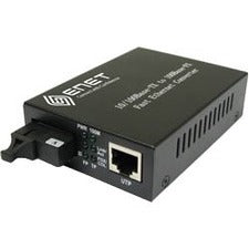 ENET 1x 10-100-1000Base-T RJ45 to 1x SC Duplex 1000Base-SX 850nm Multimode Fiber SC Connector 550m Media Converter Stand-Alone - Power Supply Included; Chassis-Rack Mountable