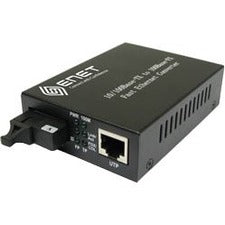 ENET 1x 10-100-1000Base-T RJ45 to 1x SC Duplex 1000Base-LX 1310nm Single-mode Fiber SC Connector 20km Media Converter Stand-Alone - Power Supply Included, Chassis-Rack Mountable