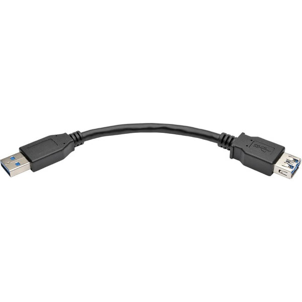 Tripp Lite 6 Inch USB 3.0 SuperSpeed Extension Cable A Male to A Female Black - American Tech Depot