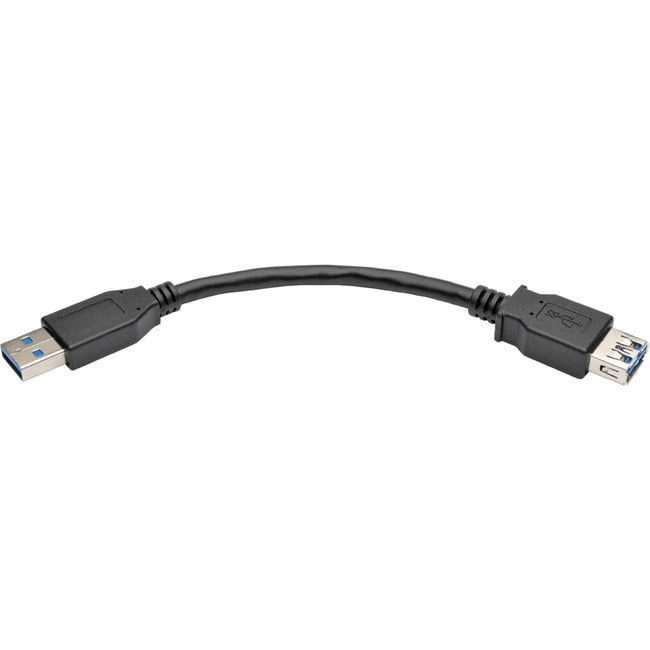 Tripp Lite 6 Inch USB 3.0 SuperSpeed Extension Cable A Male to A Female Black - American Tech Depot