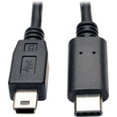 Tripp Lite 6ft USB 2.0 Hi-Speed Cable 5-Pin Mini-B to USB Type-C USB-C M-M - American Tech Depot
