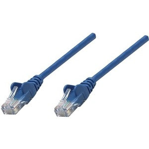 Intellinet Network Solutions Cat5e UTP Network Patch Cable, 0.5 ft (0.15 m), Blue - American Tech Depot