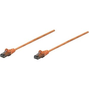 Intellinet Network Solutions Cat6 UTP Network Patch Cable, 0.5 ft (0.15 m), Orange - American Tech Depot