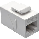 Tripp Lite Cat6 Straight-Through Modular In-Line Snap-In Coupler (RJ45 F-F), White - American Tech Depot