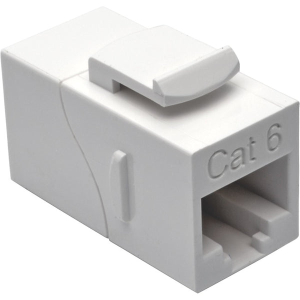 Tripp Lite Cat6 Straight-Through Modular In-Line Snap-In Coupler (RJ45 F-F), White - American Tech Depot