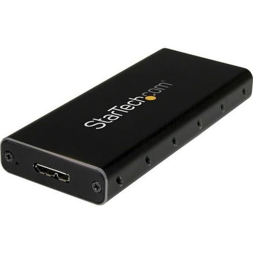 StarTech.com M.2 SSD Enclosure for M.2 SATA SSDs - USB 3.1 (10Gbps) with USB-C Cable - External Enclosure for USB-C Host - Aluminum - American Tech Depot