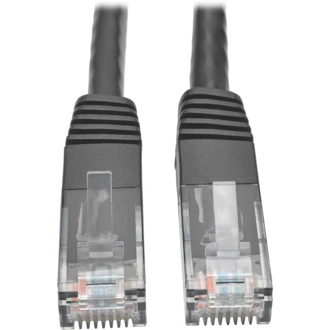 Tripp Lite Cat6 Gigabit Molded Patch Cable RJ45 M-M 550MHz 24 AWG Black 2' - American Tech Depot