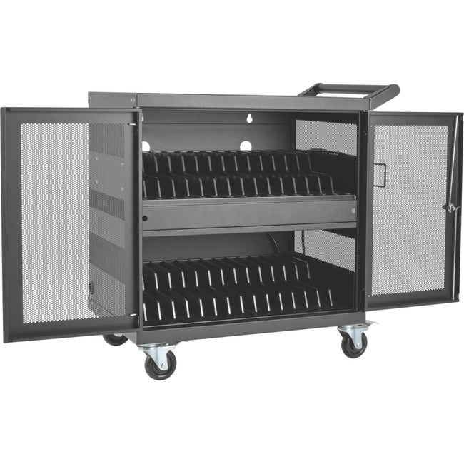 Tripp Lite 32-Port USB Charging Cart Storage Station Android Tablet iPad - American Tech Depot