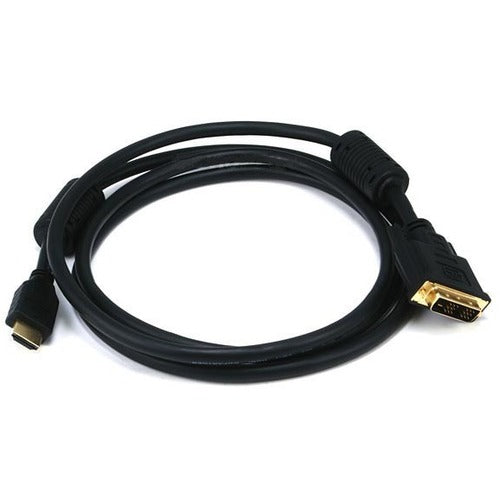 Monoprice 6ft 28AWG High Speed HDMI to DVI Adapter Cable w - Ferrite Cores - Black - American Tech Depot