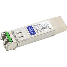 AddOn HP JG915A Compatible TAA Compliant 10GBase-ZR SFP+ Transceiver (SMF, 1550nm, 80km, LC, DOM)