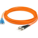 AddOn 7m SC (Male) to ST (Male) Orange OM1 Duplex Fiber OFNR (Riser-Rated) Patch Cable - American Tech Depot
