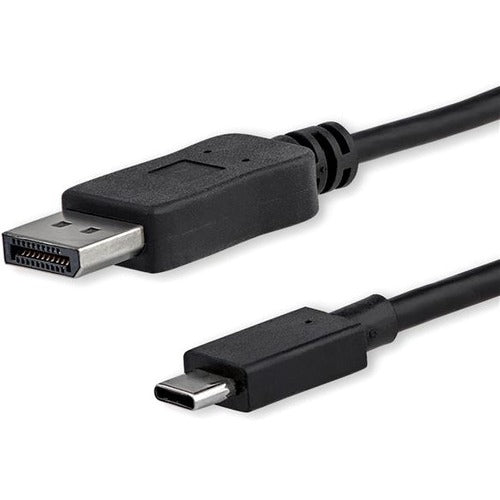 StarTech.com 3ft-1m USB C to DisplayPort 1.2 Cable 4K 60Hz - USB Type-C to DP Video Adapter Monitor Cable HBR2 - TB3 Compatible - Black - American Tech Depot