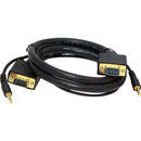 Monoprice 3ft Super VGA HD15 M-M Cable w- Stereo Audio and Triple Shielding (Gold Plated) - American Tech Depot