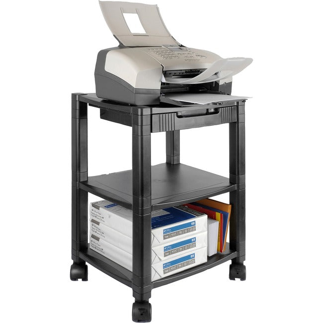 Kantek Three-shelf Mobile Printer-Fax Stand
