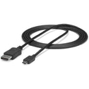 StarTech.com 6ft-1.8m USB C to DisplayPort 1.2 Cable 4K 60Hz - USB Type-C to DP Video Adapter Monitor Cable HBR2 - TB3 Compatible - Black - American Tech Depot