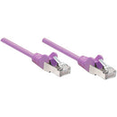 Intellinet Network Solutions Cat5e UTP Network Patch Cable, 10 ft (3.0 m), Purple