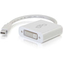 C2G Mini DisplayPort to DVI Adapter - Mini DP to DVI-D Active Converter - White - American Tech Depot