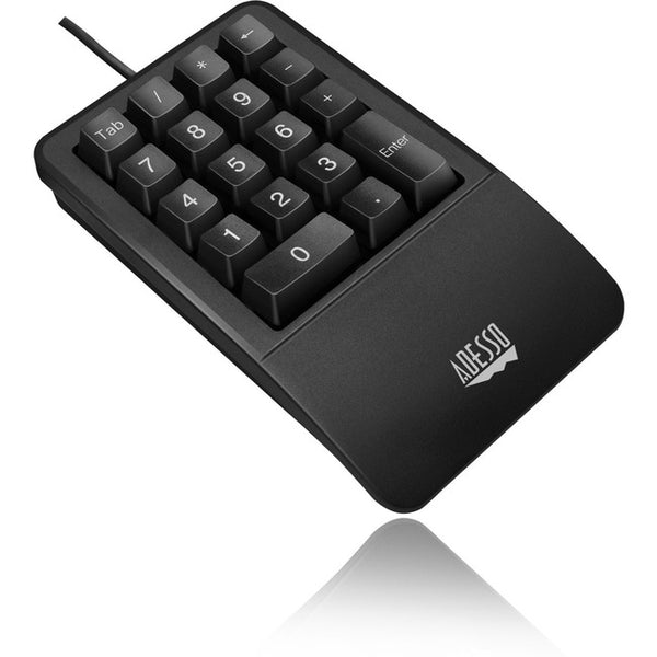 Adesso AKB-618- Antimicrobial Waterproof Numeric Keypad with Wrist Rest Support