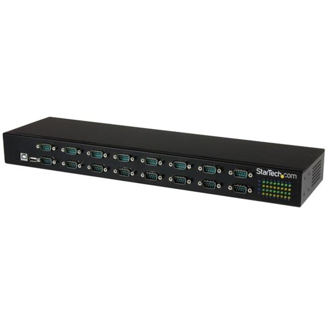 StarTech.com USB to Serial Hub - 16 Port - COM Port Retention - Rack Mount and Daisy Chainable - FTDI USB to RS232 Hub - American Tech Depot