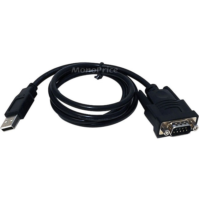 Monoprice USB to Serial Convert Cable ( DB9M - USB A Male) - 3FT - American Tech Depot