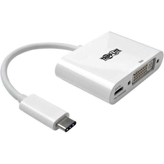 Tripp Lite USB C to DVI Video Adapter Converter w- USB-C PD Charging, USB Type C to DVI, USB-C to DVI, USB Type-C to DVI - American Tech Depot