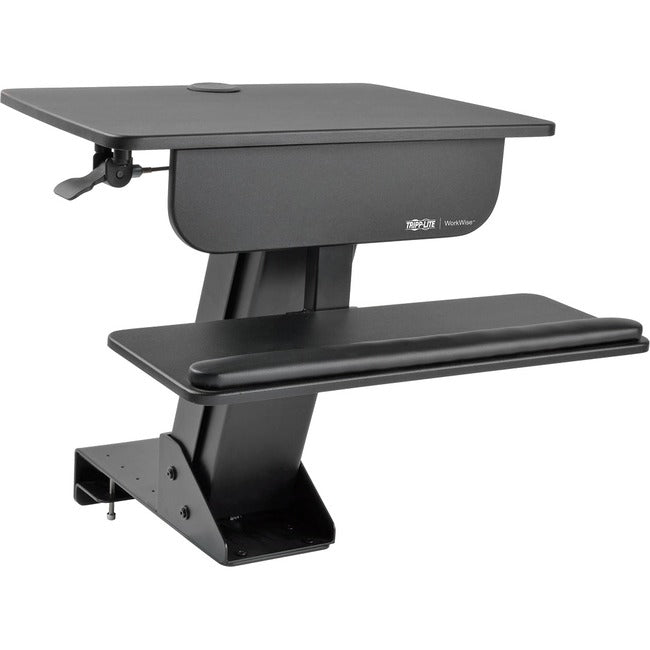 Tripp Lite WorkWise Sit Stand Desktop Workstation Adjustable Standing Desk w- Clamp - American Tech Depot