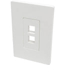Tripp Lite Single-Gang 2-Port Wall Plate Keystone Cat5-6 USB HDMI Dport RCA - American Tech Depot