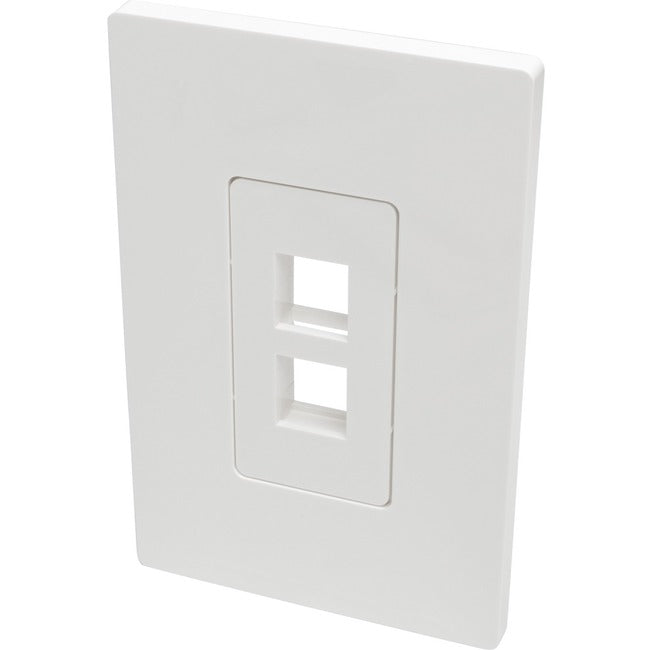 Tripp Lite Single-Gang 2-Port Wall Plate Keystone Cat5-6 USB HDMI Dport RCA - American Tech Depot