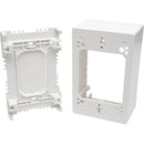 Tripp Lite Single-Gang Surface-Mount Junction Box Wallplate White - American Tech Depot