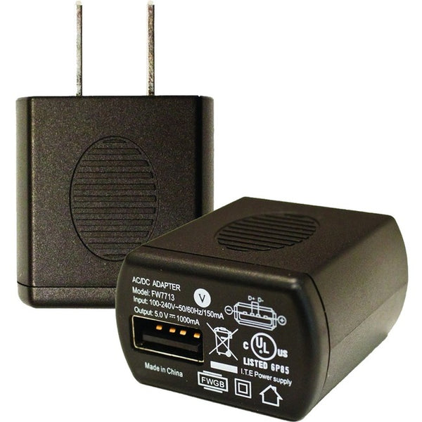 Socket CHS Series 8 AC Adapter USB; 100-240V; 5V-1A (NA & Japan) - American Tech Depot