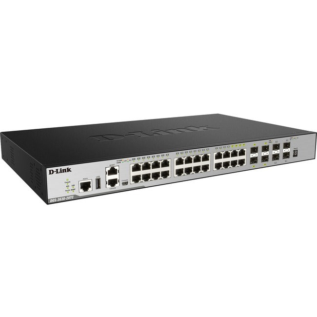 D-Link 28-Port Layer 3 Stackable Managed Gigabit Switch including 4 10GbE Ports