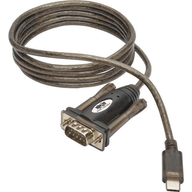 Tripp Lite USB 2.0 USB-C to DB9 Adapter Cable USB-C to RS-232 M-M 5' 5ft - American Tech Depot