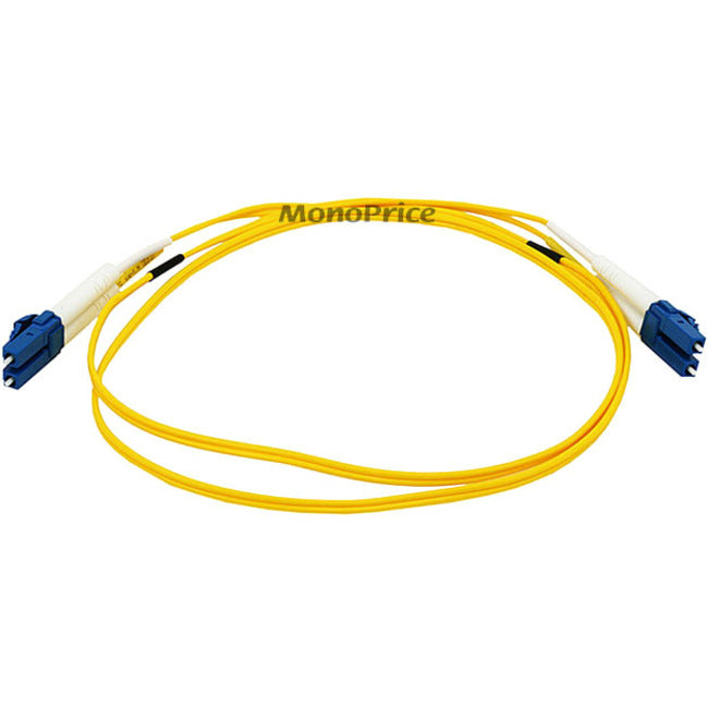 Monoprice Fiber Optic Cable, LC-LC, Single Mode, Duplex - 1 meter (9-125 Type) - Yellow