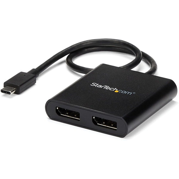 Startech Usb Type-c Dual Monitor Adapter Can Drive 2x 4k 30hz Or 2x 1080p 60hz Displaypor