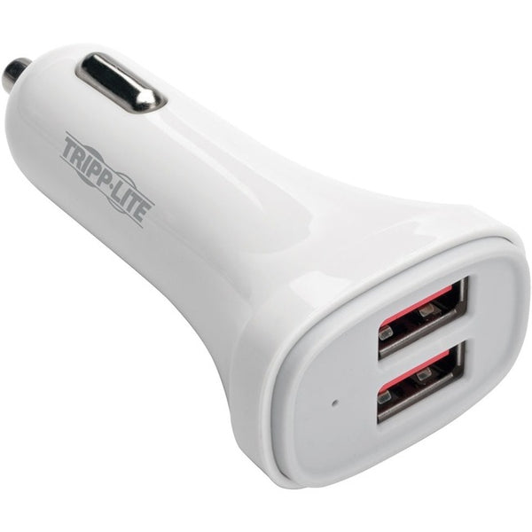 Tripp Lite USB Car Charger Dual-Port with Autosensing 5V 4.8A Fast Charger for Tablets and Cell Phones - American Tech Depot