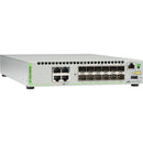 Allied Telesis 12 SFP-SFP+ Slot Stackable Switch with 4-Port 100-1000-10G Base-T (RJ-45)