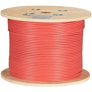 Black Box CAT6A 500-MHz Bulk Cable - F-UTP, Plenum, Solid, Red, 1000-ft. - American Tech Depot