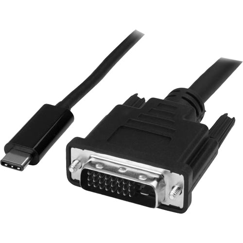 StarTech.com 2m - 6 ft USB-C to DVI Cable - USB 3.1 Type C to DVI - 1920 x 1200 - Black - American Tech Depot