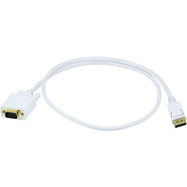 Monoprice 3ft 28AWG DisplayPort to VGA Cable - White - American Tech Depot