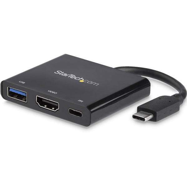 StarTech.com USB C Multiport Adapter with HDMI 4K & 1x USB 3.0 - PD - Mac & Windows - USB Type C All in One Video Adapter - American Tech Depot